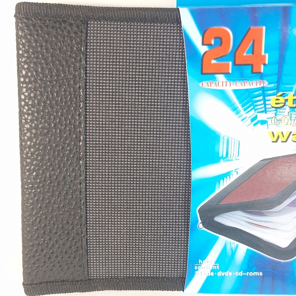 Chateau 24 Capacity CD/DVD Wallet Protect Organize Gray Black